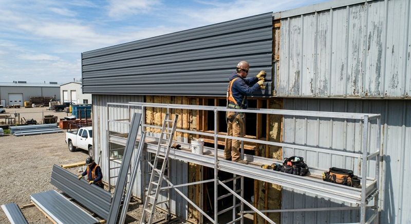 Sheet Metal Siding Replacement