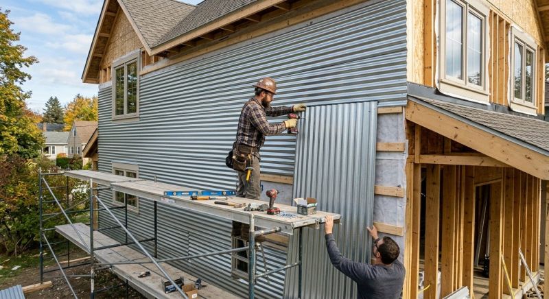 Tin Siding Installation