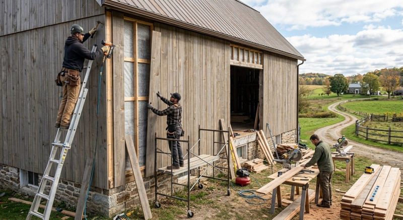 Barn Siding Replacement in White House, TN