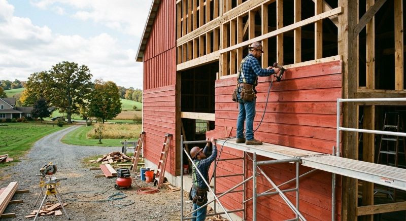 Barn Siding Replacement in White House, TN