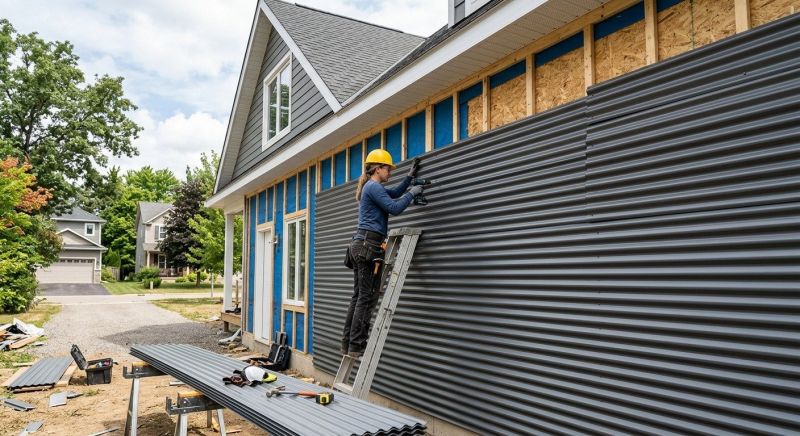 Corrugated Siding Installation in Robertson County, TN