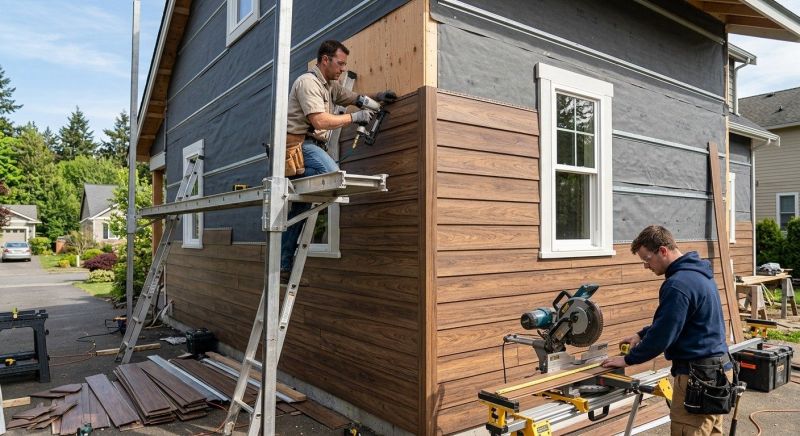 Faux Wood Siding Installation in Madison, TN