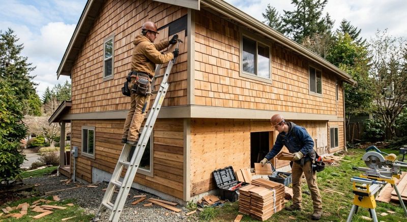 Hardwood Siding Installation in White House, TN