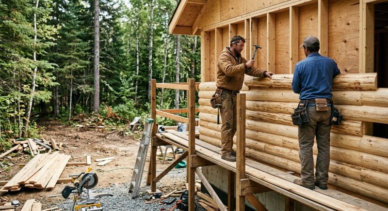 Log Home Siding Installation in Robertson County, TN