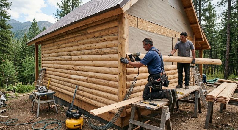 Log Siding Installation in Hendersonville, TN