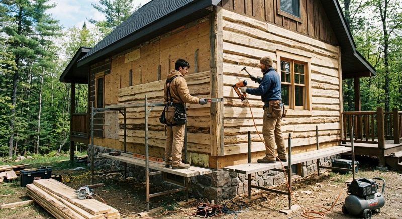 Log Siding Installation in Robertson County, TN