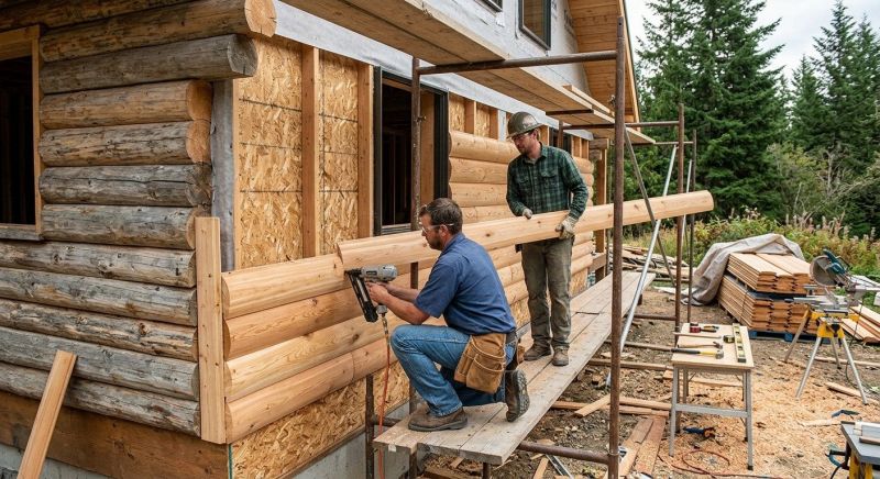 Log Siding Installation in Portland, TN
