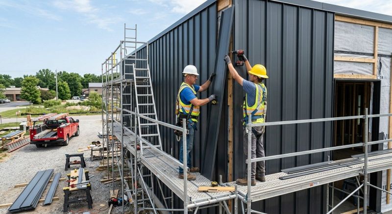 Metal Barn Siding Installation in Robertson County, TN