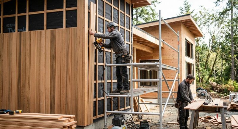 Wood Cladding Installation in Madison, TN