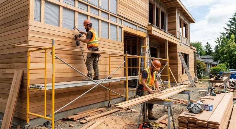 Wood Cladding Installation in Portland, TN